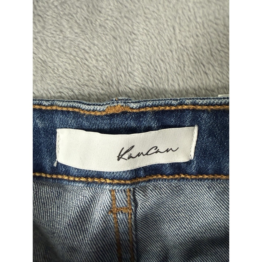 KanCan Women's Dark Blue Wide Leg Flare Jeans - Picture 7 of 11